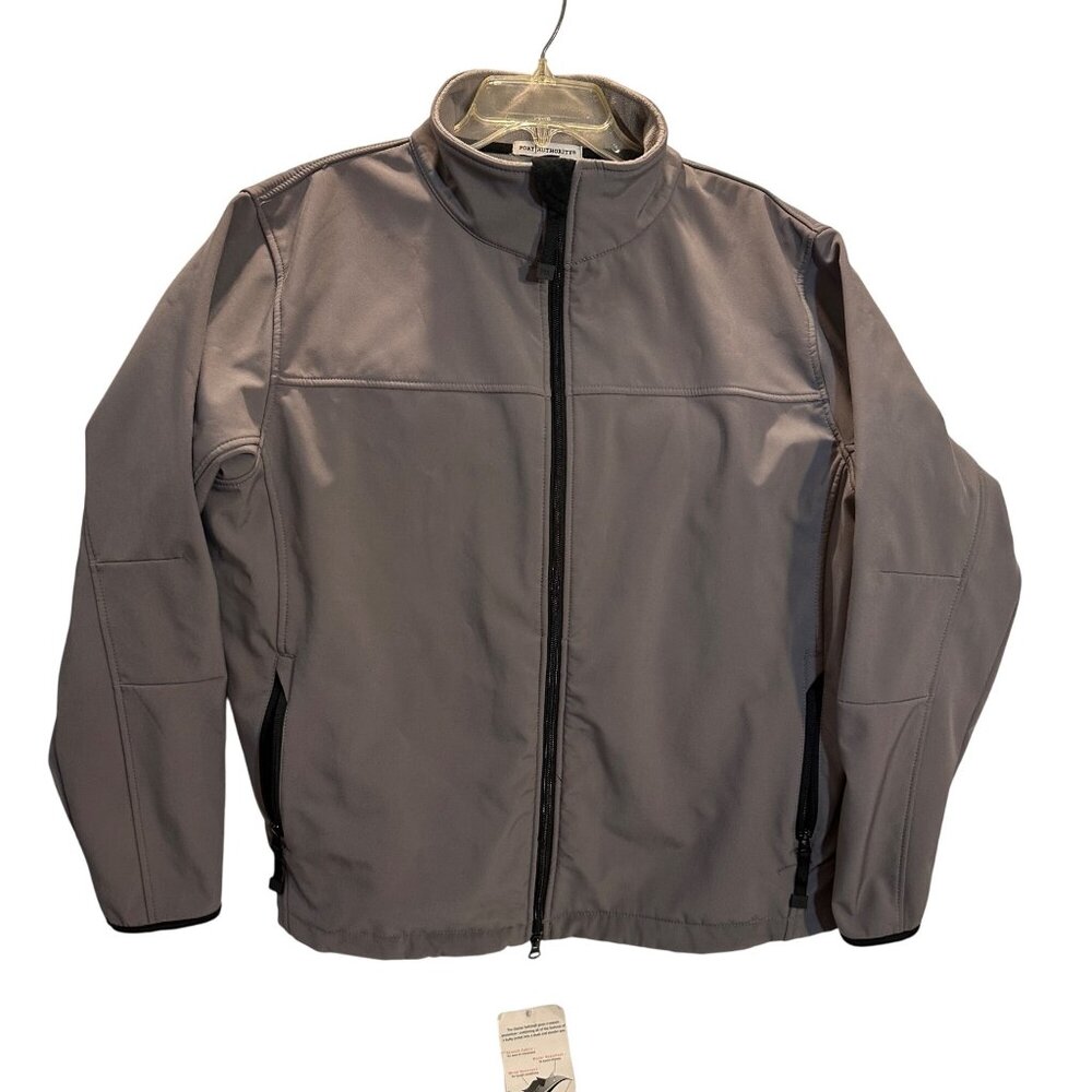 NEW Port Authority Ladies XXL Galcier Soft Shell Jacket Coat Gray Stretch Water
